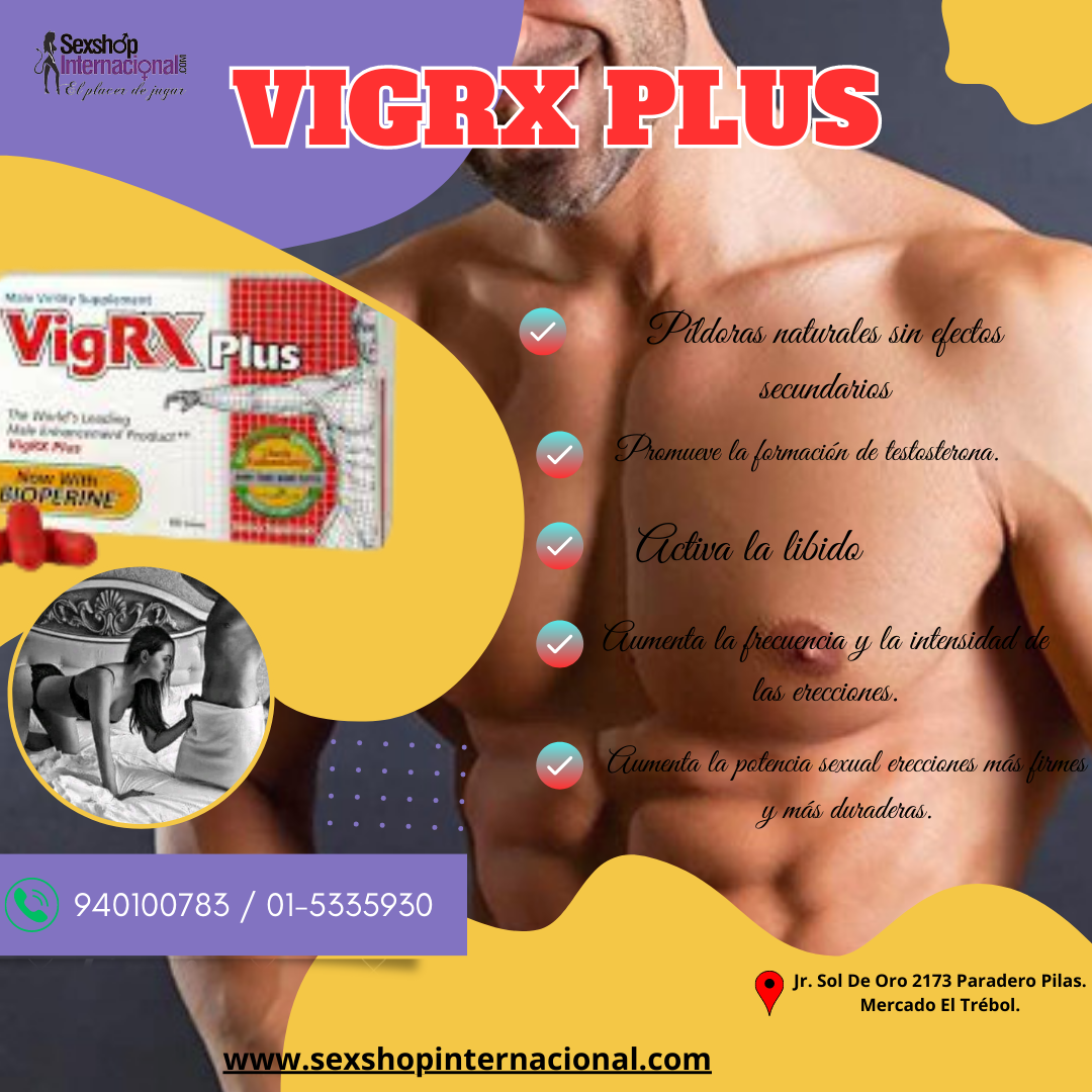 Vigrx Cápsulas para agrandamiento y erección - SEXSHOP PLAZA NORTE.